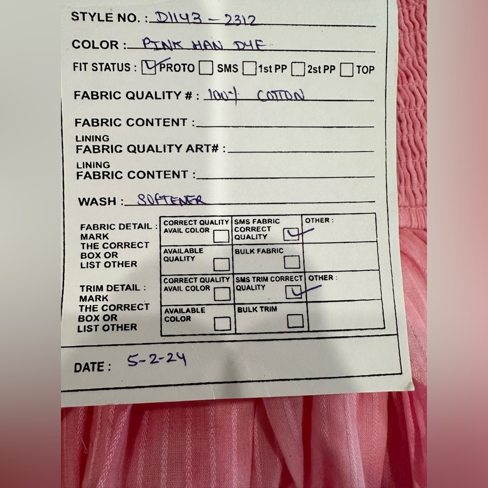 Loveshack fancy Deanna Cotton Pink han dye Striped Halter Dress - Picture 13 of 15